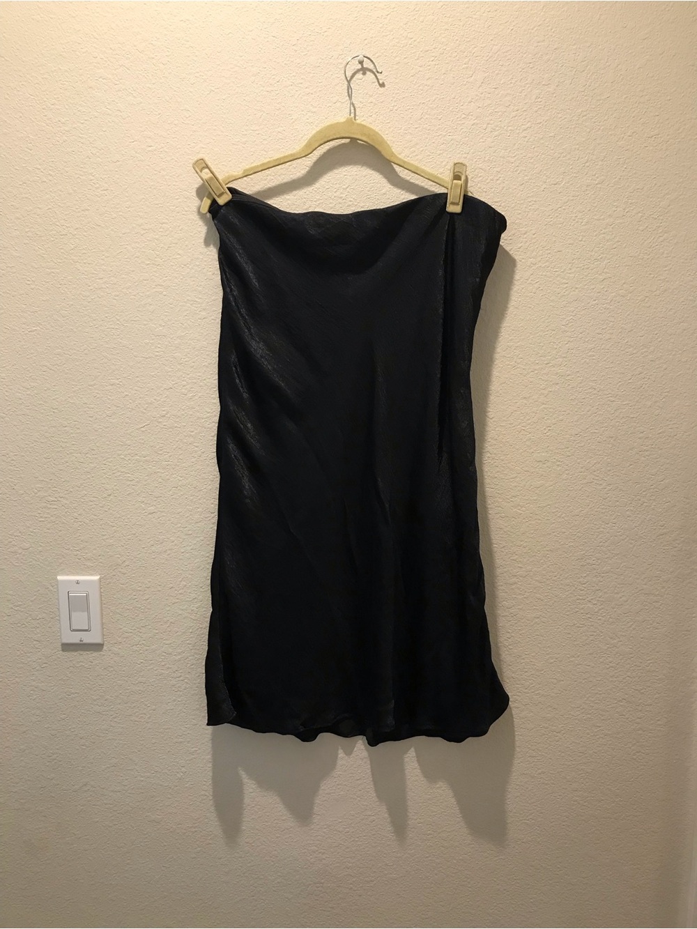 wild fable Black Midi Slip Skirt